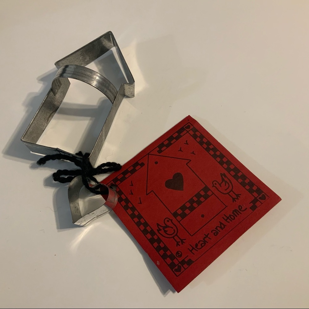Ann Clark Heart & Home Tin Cookie Cutters w Recipe Card new